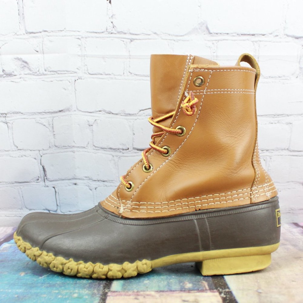 L.L. Bean Tan and Brown Winter Boots